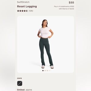 Nuuds reset legging in alpine